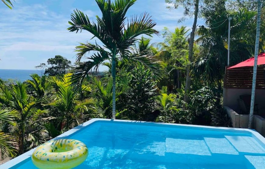1 bedroom with 2 beds -Rustic Ocean View Suite @ The Coconut Palm Villa🌴