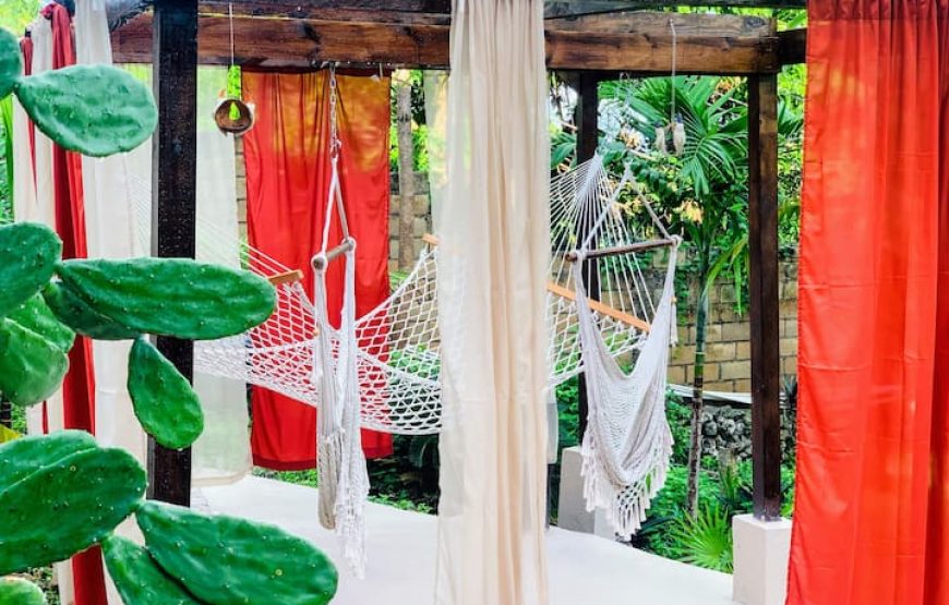 1 bedroom with 2 beds -Rustic Ocean View Suite @ The Coconut Palm Villa🌴